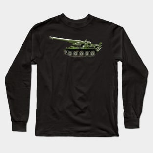 M110A2 Self-Propelled Howitzer wo TxtX 300 - Left Long Sleeve T-Shirt